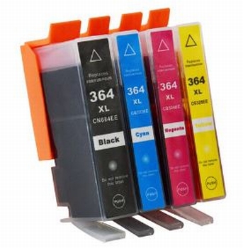 Huismerk voor HP inkt 364XL BK/C/M/Y met chip, 74ml