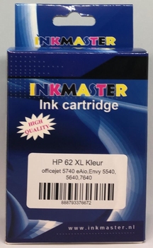 HP inkt cartridge 62XL kleur 17 ml huismerk