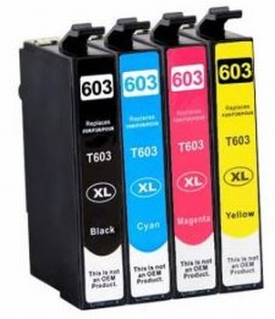 Inkt voor Epson 603XL multipakc BK/C/M/Y 48 ml inkt