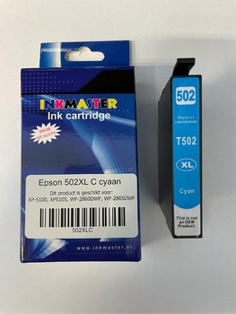 Inkt cartridge voor Epson 502XL C cyaan 14 ml