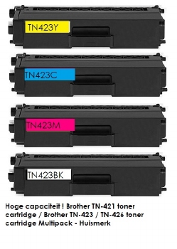 Inkmaster Premium huismerk set Brother TN 421 TN 423